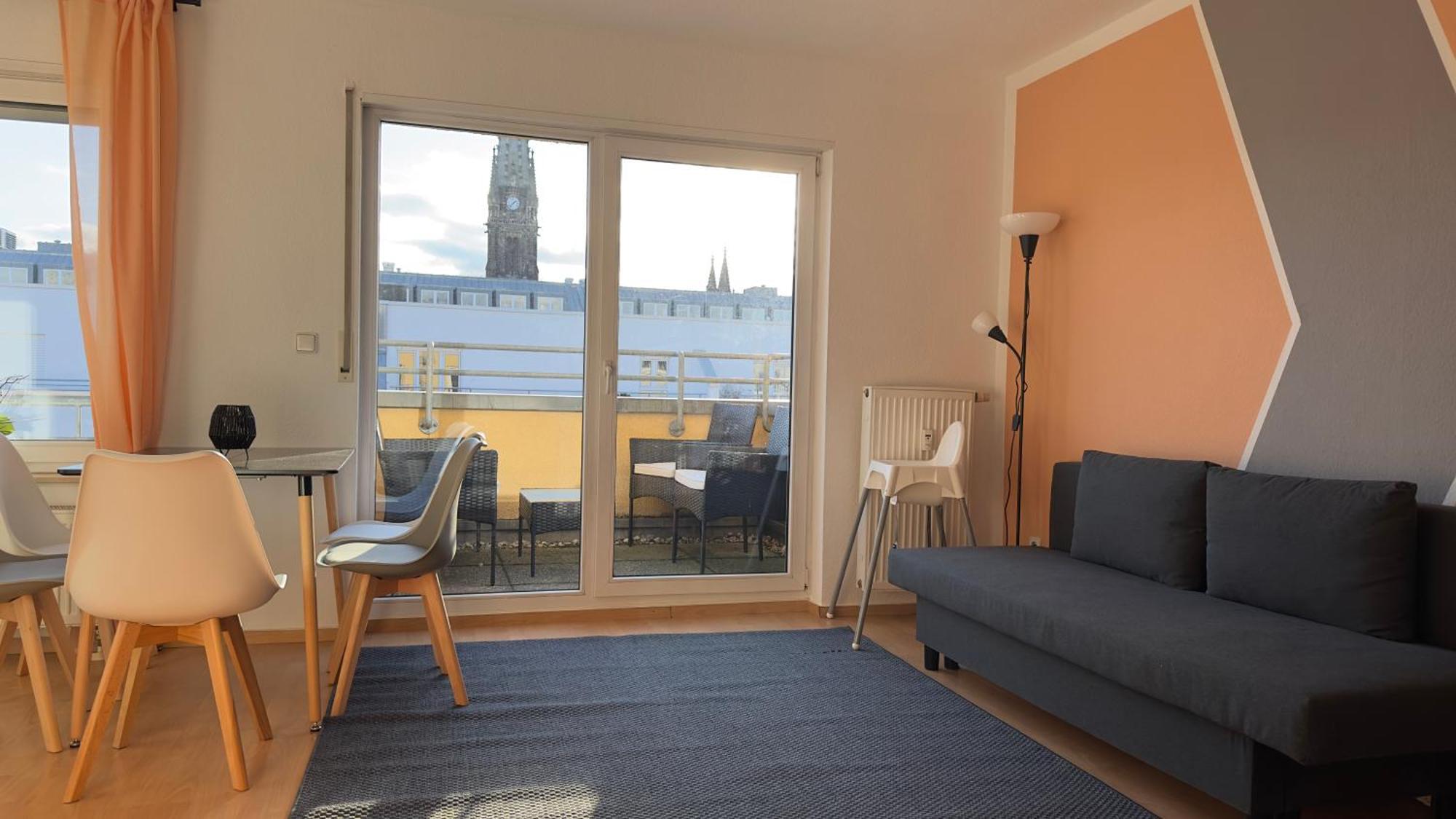 Zentrum - Blick Ueber Daecher Von Lejlighed Leipzig